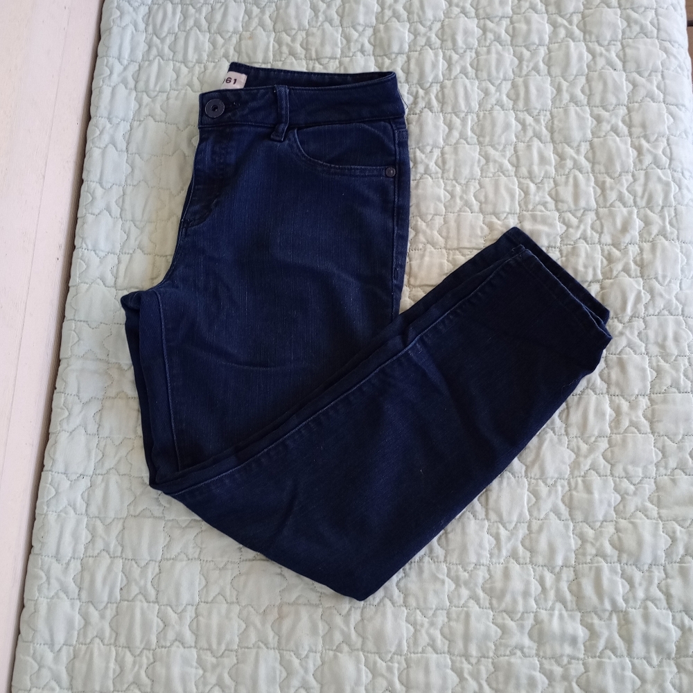 Dl1961 Florence Instasculpt Cropped Flatiron Jeans Sz 28